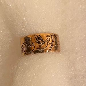 New Jes Maharry Rose Gold Soulful Ring - Size 6
